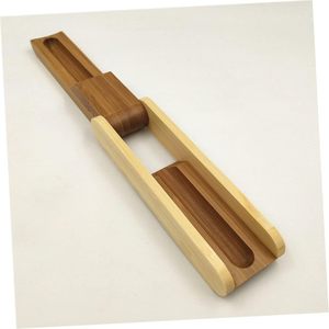 Estuche de madera para bolígrafos Mangowood, caja de madera para bolígrafos, estuche para artículos de papelería, estuche para lápices, soporte plegable para bolígrafos, estuche tipo concha para lápices - Product Image 2