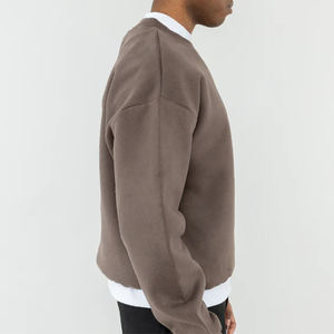 Custom Puff Print Sweatshirt Cotton <b>French</b> Terry Faded Boxy Distressed Vintage Acid Wash Sweatshirts Men - Product Image 6