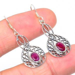 Pendientes de plata de ley sólida 925, moda elegante, último diseño, piedra preciosa de Rubí, calidad Premium, Idea de regalo para fiesta de boda, venta al por mayor - Product Image 2