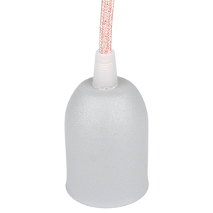 Douille E27 Métal Gris Satiné avec Écrou de Serrage - Product Image 3