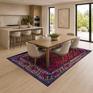 <b>RUGS</b> DEPOT LXDP-0705 Wholesale Red Burgundy Traditional Oriental Digital Printed Machine Washable Chenille Area <b>Rug</b> <b>Non</b> <b>Slip</b> - Product Image 4