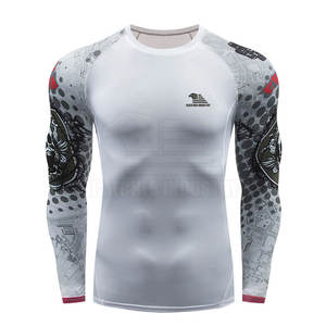 Conception personnalisée de votre propre Rush Guard à manches longues Rash Guard meilleure qualité plain hommes Rash Guard - Product Image 1