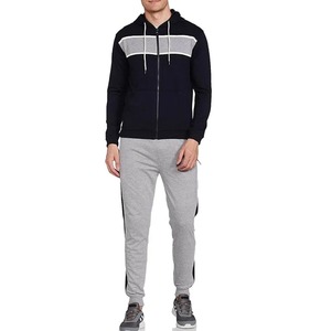 Venta al por mayor de alta calidad 100% algodón hombres cremallera chándal conjunto transpirable ropa de invierno para ropa de calle a la venta - Product Image 1