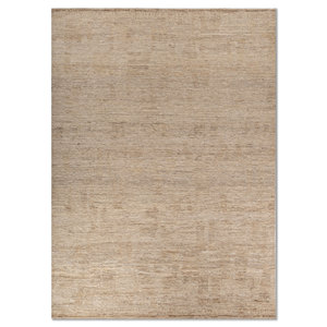 พรมขนสัตว์ถักมือสีเบจน้ำตาลขนาดใหญ่รูปทรงสี่เหลี่ยมผืนผ้าสำหรับตกแต่งห้องนั่งเล่น พรมปูพื้นสีพื้นสำหรับทางเดิน - Product Image 1