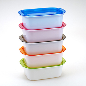 Hình chữ nhật rõ ràng màu sắc dùng một lần thân thiện với môi nhựa hộp đựng thức ăn 1000 + 2000ml công suất có thể tháo rời thiết kế-2 cái Bộ mất - Product Image 3