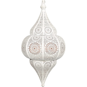 Lámpara Colgante Marroquí Hecha a Mano, Lámpara de Metal para Decoración del Hogar, Lámpara Vintage con Diseño Intrincado - Product Image 2