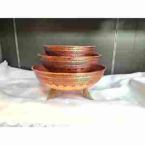 Venta caliente con cuenco de cobre de precio razonable para cocina Fabricación India Cuenco de cobre antiguo con alta calidad - Product Image 3