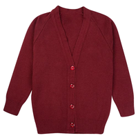 Cárdigan de Punto Unisex para Otoño, Suave, Cálido, Transpirable, de Secado Rápido, con Diseños de Parches, Suéter Escolar para Niños y Adultos, Venta al Por Mayor
