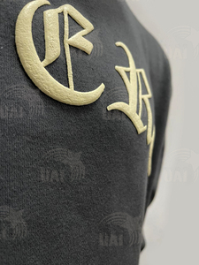 Sweat à capuche d'hiver 2025 de haute qualité, imprimé 3D en relief, en molleton 100 % coton épais, coupe classique pour homme - Product Image 4