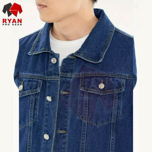 Veste en jean pour homme, logo personnalisé, OEM ODM, coupe classique, style boutonné, tissu durable, approvisionnement direct d'usine - Product Image 3