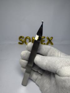 Pinzas para extensiones de pestañas Suministro de pestañas de acero japonés Puntas puntiagudas Puntas de fibra Aplicador de belleza Modelo - Product Image 6