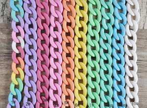 Artisan fait à la main résine chaîne tenture murale personnalisé acrylique décoratif Accent pour élégant moderne salon décor à la maison - Product Image 3