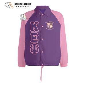 Custom Design Kapa Epsilon Psi <b>Men</b> Coaches Jacket Plain Windbreaker Blank Custom Logo Sorority <b>Plus</b> <b>Size</b> <b>Men</b> <b>Clothing</b> Polyester - Product Image 6