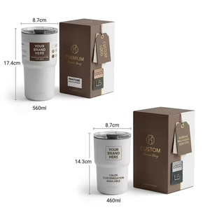 Vasos Térmicos Reutilizables <span class=keywords><strong>de</strong></span> Acero Inoxidable con Aislamiento al Vacío <span class=keywords><strong>de</strong></span> Doble Pared, 16oz/18oz, con Interior <span class=keywords><strong>de</strong></span> Plástico PP <span class=keywords><strong>de</strong></span> Grado Alimenticio, para Café - Product Image 5