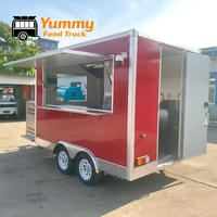 Camión de Comida Personalizado, Remolque de Comida Móvil, Carritos de Cerveza, Helados y Café para Exteriores, Remolques de Comida Totalmente Equipados