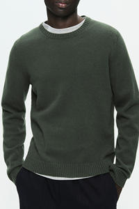 Clásico cómodo nuevo suéter de manga larga de moda para hombres 100% algodón suave de secado rápido con logotipo personalizado y bordado - Product Image 5