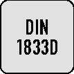 ดอกกัดมุม HSS-Co แบบ D DIN 1833 ขนาด D.25 มม. 60 10 คมตัด ยี่ห้อ MAYKESTAG - Product Image 5