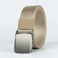 Ceinture tactique décontractée pour homme en cuir de vache imperméable avec boucle en acier réglable