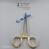 Pince à piercing personnalisée en acier inoxydable pour bijoux corporels, porte-aiguille Heaney pour hémostat, 8 mm, pour piercing nasal et application mariage