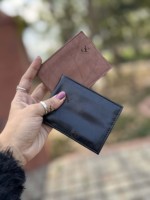 Dompet Kartu Kulit Asli Premium Anti-RFID Kapasitas Besar Tipis untuk Pria, Tempat Menyimpan Uang Tunai dan Kartu Identitas