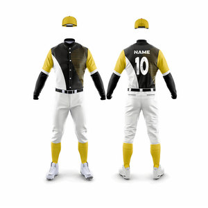 2025 Jersey y pantalones de béisbol personalizados para hombres, camisetas transpirables con estampado Digital, uniforme de softbol, sublimación, patrón en blanco - Product Image 4