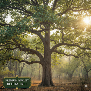 Beleric Myrobalan (Terminalia Bellirica) avec de l'acide tannique l'acide chebulagique et de l'acide gallique région vallonnée ouest du Maharashtra en Inde - Product Image 2