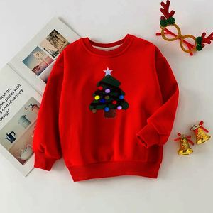 Conjunto de Sudadera Tejida con Estampado de Letras y Logotipo Frontal para Familia, Estilo Urbano Navideño - Product Image 6