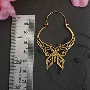 <b>Solid</b> Sterling Silver Mandala <b>Huggie</b> Earring Lightweight <b>Gold</b>-Plated Jewelry for Women Every Day Wear <b>Gold</b> Filled Brass - Product Image 5