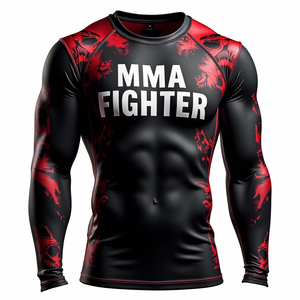 Rashguards de BJJ de Sublimación Premium de Alta Calidad, Impresión HD Personalizada, Duraderos para Entrenamiento de MMA, Transpirables, Elásticos, Anti-UV, de Secado Rápido - Product Image 6