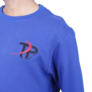 Sweat-shirts à capuche d'hiver 100% polyester/coton personnalisés, logo personnalisé, col rond uni, respirant, en polaire pour hommes - Product Image 5