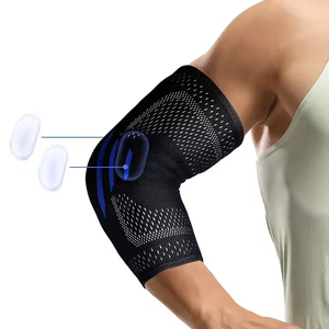 Coderas de gel de sílice de nailon, cómodas y elásticas, con logotipo personalizado, protectores de protección deportivos flexibles - Product Image 6