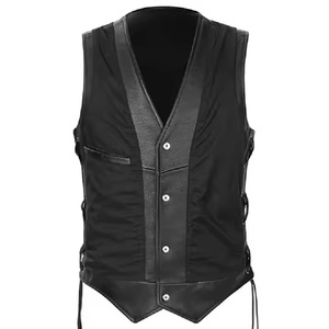 Gilet en cuir de moto d'été personnalisable pour hommes vêtements de motard durables avec grande taille pour vêtements de course automobile - Product Image 2