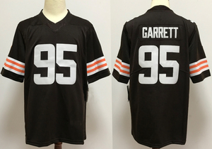 Maillot de football américain pour homme cousu, haute qualité, 6 Baker Mayfield, 95 Garrett, respirant, taille plus, unisexe - Product Image 5