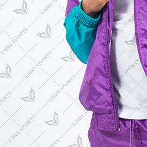 ชุดวอร์มสีน้ำเงินอมเขียวสีม่วงชุดวอร์มสไตล์90S ของผู้ชายชุดวอร์มฮิปฮอปสตรีทแวร์แฟชั่นชุดกีฬา - Product Image 5