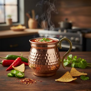 Luxury Copper Saucepan <b>Cast</b> Iron and Stainless Steel Induction Cooker Compatible. for Commercial Restaurants - Product Image 2