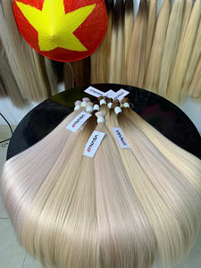 Extensions de cheveux humains vierges en gros, 100g, haute qualité, blond naturel, lisses, super double trame, pointes de cheveux - Product Image 3