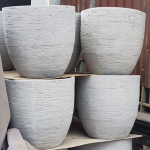 [Ecova décor] POTS et jardinières de PATIO en béton à TEXTURES légères décoration de jardin-boîte de plantes en ciment à décor naturel - Product Image 5