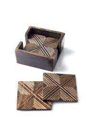 CRAFT ZONE EXPORT-Posavasos redondo de madera natural hecho a mano con acabado pulido suave para decoración del hogar a un precio asequible - Product Image 5