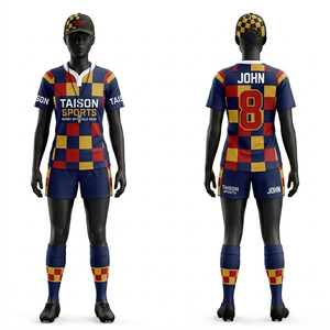 Camiseta de árbitro de rugby para mujer, 180 GSM, tejido de poliéster premium, rayas verdes y blancas, absorción de humedad, logotipo personalizado con transferencia térmica. - Product Image 3