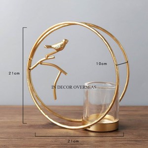 โคมไฟตกแต่งงานแต่งงานทำจากอลูมิเนียมเคลือบทองเกรดสูง - Product Image 1