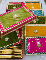 Nouvelle Arrivée Indienne : Boîte à Bonbons Décorative Faite à la Main en Carton pour Cadeaux de Mariage, Fruits Secs et Friandises – Idéale pour les Fêtes et Événements Festifs