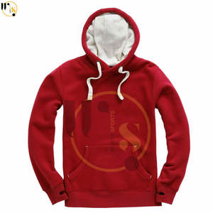 Men's Premium Quality 100% Cotton Winter Pullover <b>Fleece</b> <b>Hoodie</b> New Style Heavyweight Fluffy Hooded Coat Solid Pattern Design - Product Image 5