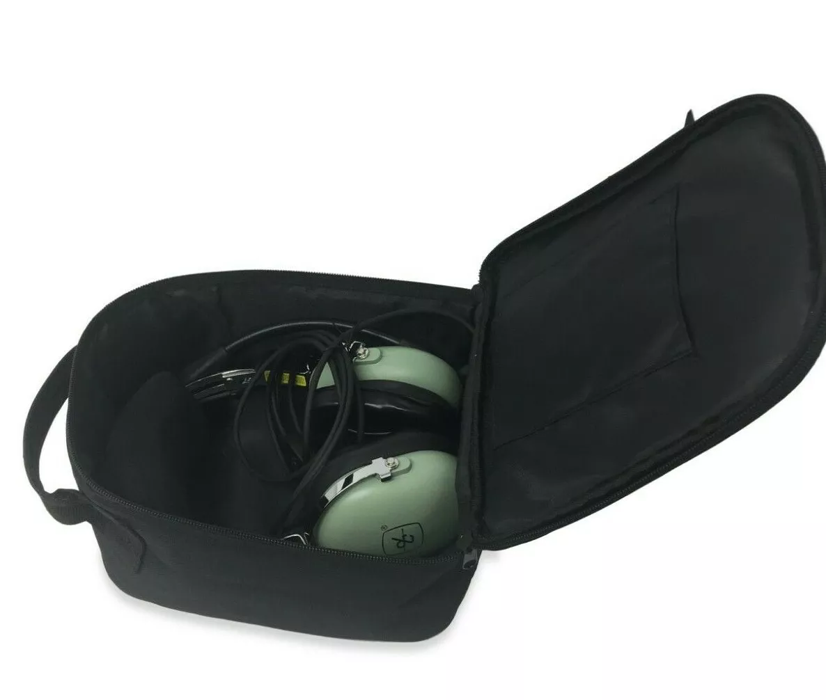 航空パイロットヘッドセット用ケース H10-30 H10-76 ブラック nylon製