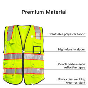Chaleco de Seguridad para Hombre de Alta Visibilidad para Trabajo, con Logotipo y Diseño Personalizados, el Más Vendido - Product Image 3