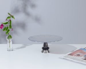 Single Tier Stainless Steel <b>Cake</b> <b>Stand</b> for Home Birthday Serving <b>Cake</b> Metal Dome <b>Lid</b> Metal <b>Cake</b> <b>Stands</b> Bake ware Tabletop - Product Image 3