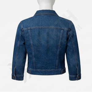 Chaqueta Vaquera Lisa Personalizada para Hombre, Nueva Chaqueta Vaquera Informal con Bolsillos Modernos y Cuello Camisero, Ropa Exterior al por Mayor - Product Image 2