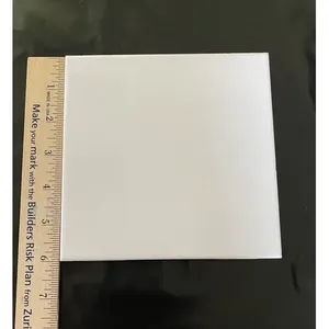 กระเบื้องเซรามิคเคลือบเงาสีขาว6x6พอร์ซเลนเคลือบเงาสำหรับผนังห้องอาบน้ำสำหรับห้องรับประทานอาหารและห้องนอน-ทำบราซิล1ชิ้น - Product Image 1