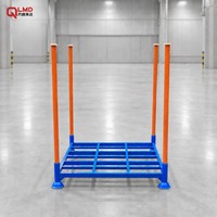 Étagère de stockage empilable pour intubations |   Chariot de stockage de marchandises à 3-4 niveaux |   Structure industrielle robuste