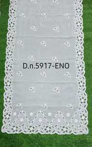 Kora coton dupatta travail découpé 2.50 MTR aplic travail broderie - Product Image 2