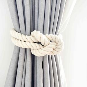 Coton récif noeud rideau cravate dos, rideau côtier cravate dos, bohème rideau cravate dos, Boho Chic cravate dos, coton cravate dos, - Product Image 2